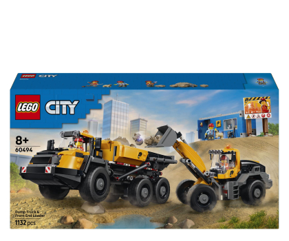 Klocki LEGO® LEGO CITY 60494 Wywrotka i ładowarka czołowa